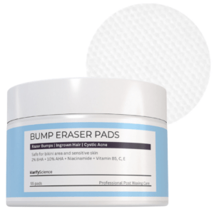 ingrown hair pads with AHA and BHA